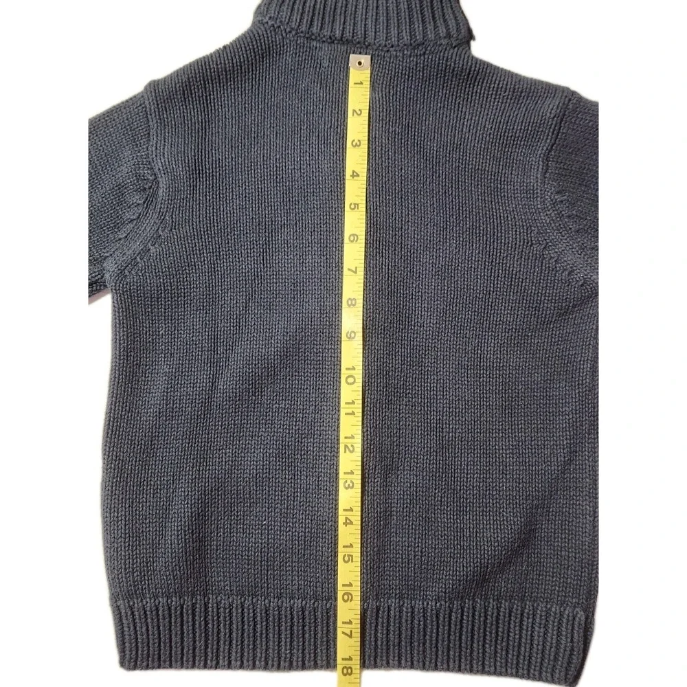 Old Navy‎ Boys Full Zip Collared Sweater SZ Small Navy Blue